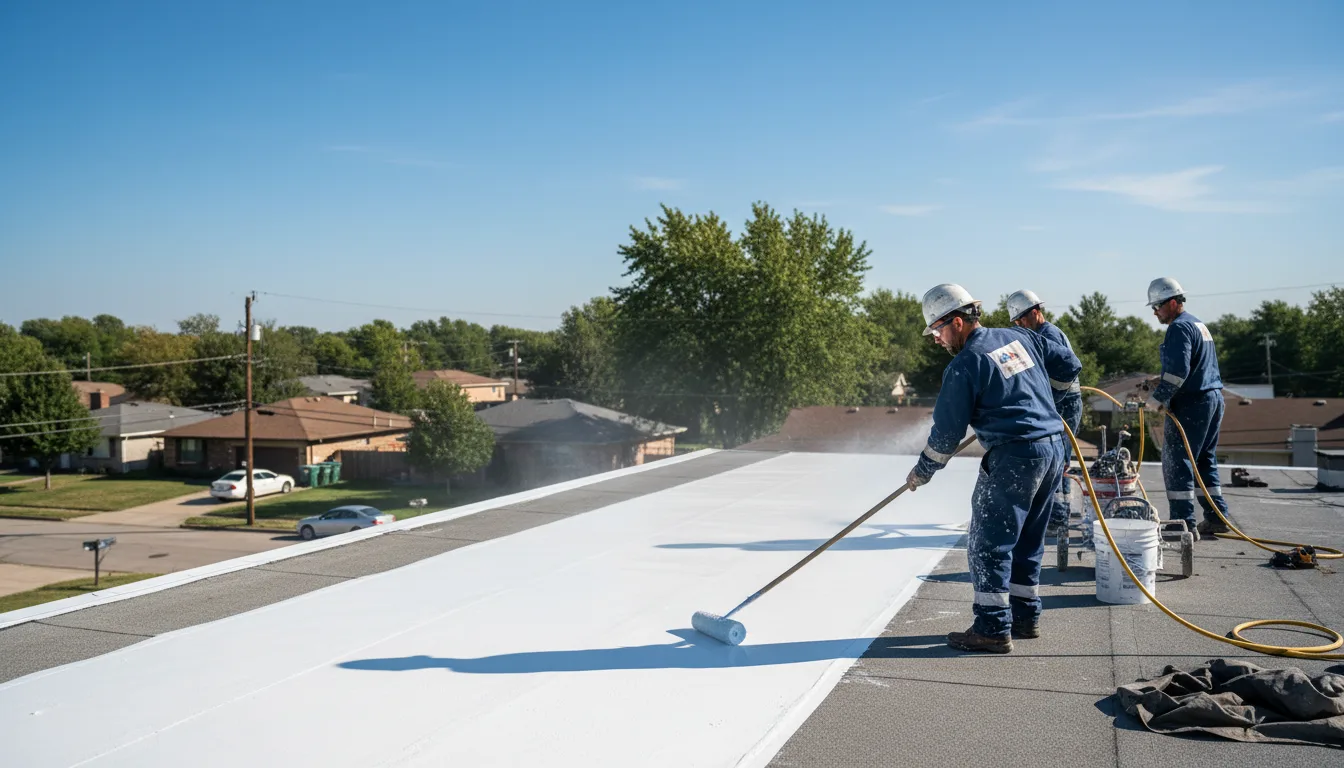 Commercial roof coating in Stamford, CT near me